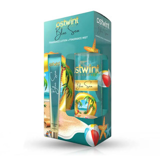 ست بادی میست و لوسیون بدن استوینت Ostwint مدل Blue Sea حجم 200 و 50 میلیلیتر